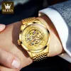 High-quality automatic mechanical Designer watches steel large dial 40mm luminous men watch solid buckle gold watch men and women Hollow out watches with box 9920