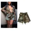 Kvinnors shorts ankomst högkvalitativ sommar mode casuflage camo byxa lastficka halva byxor för damer 230715