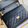 Aged Calfskin Flap Bag Large 2.55 Handbag 28CM Designer Shoulder Bag 10A Chain Crossbody Bag With Box C022