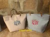 Sacs de rangement 5 pièces/lot arrivée vente dames loisirs Jute naturel sac fourre-tout en gros à la mode personnalisé noël femmes