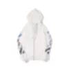 New A Bathing A Ape oil painting terry casual hooded jacket