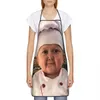 Hasbulla Cooking Master Funny Aprons 여자 남성 성인 Unisex Kitchen Chef Bib Tabier Cuisine 요리 베이킹 원예 L230620