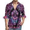 Chemises décontractées pour hommes Nicolas dans une Cage chemise automne drôle Nicholas imprimer homme Blouses amples à manches longues Design haut grande taille