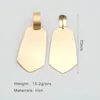 Dangle Earrings Large Metal Stamping Sandblast For Women Statement Post Studs Designer Punk Geometric Girls' Fashion Jewelry 159