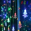 4M 100 LED Startain Christmas Tree Icicle Lights String Fairy Lights Lights Eve حفل زفاف الاتحاد الأوروبي ديكور 220 110V232L