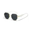 Gorące luksusowe okulary przeciwsłoneczne Designer Polygon High Fashion okulary oprawione w retro metalowe okulary przeciwsłoneczne dla damskich okularów