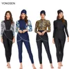 Twopiece Suits YONGSEN Women Plus Size Muslim Swimsuit Modest Clothing Islamic Long Sleeves Muslimah Hijab Full Cover Swimwears 230715