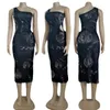 23LVSS NEW Women Casual Dresses Luxury brand Female Sexy Loose Party Beach Dressess designer Dresses Q6135