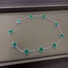 10 Алмазное ожерелье моды Классическое ожерелье Клевер