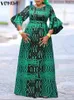 Sıradan Elbiseler Kadın Yaz Maksi Uzun Elbise 2023 Vonda Vintage Baskı Femme Femme Bohemya Ücretli Parti Sundress Beach Tatil Vestidos