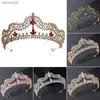 New Hot Bridal Crown Headwear Wedding Birthday Crown Headdress Pearl Retro Luxury Hair Bridal Crown Headwear goodlooking L230704