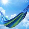 Garden Cotton Hammocks Comfortable Fabric Hang Bed Portable Hanging Durable Hammock with Travel Bag Perfect for Camping Outdoor Indoor