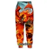 Calça Masculina Phechion Masculina/Feminina Phoenix Impressa em 3D Moda Casual Masculina Calças Longas Esportivas Soltas F85