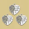 Charms Antique Silver Plated Mom Mother Heart Daughter Love Forever Pendants Diy Jewelry Making Materials Supplies Accessories