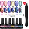 Nail Gel 6st 9d Cat Magnetic Polish Set With Magnet Soak Off UV Manicure Shiny Glitter Eye Lack Kit 230714