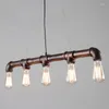 Lampes suspendues Steam Punk Retro Loft Lampe Pour Cuisine Bar Café Restaurant Vintage Lustres Fer Rustique Luminaire Suspendu