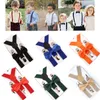 Bretels Soild Kleur Kinderen Riem Bowtie Set Baby Jongens Meisjes Bretels Clipon YBack Bretels Vlinderdas Elastische Kids Verstelbare 230717