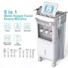 9 in 1 multifunctionele rimpelverwijderaar Beauty Equipment Hydra Oxygen Mousse Bubble Facial Dermabrasion Machines