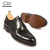 Uncle Saviano Derby Dress for Wedding Party Best Man Shoe Genuine Leather Fashion Designer Brogue Men Shoes Original