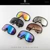 Lunettes de soleil Style Fashion Face surdimensionné Shield Masque Cycling Femmes Cool Shade Shadow Brand Design Goggle Men Sun Glasse UV400