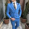 Męskie garnitury Slim Fit Wedding dla mężczyzn dla mężczyzn 2 -częściowa kurtka Tuxedo z spodniami męski strój mody 2023