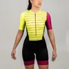 مجموعات السباقات 2023 XAMA ركوب الدراجات للدراجات نساء Sunmer Roadbike Clothing الأكمام القصيرة Bicycle Phemsuit Ropa Ciclismo Pro Team Apparel