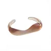 Bangle European and American For Women Imitation Jade öppningshartsarmband Multi-färg Transparent akrylsmycken Tillbehör