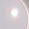 Lampa ścienna Modern Moon LED Syborator Sypialnia Oświetlenie Zdalne sterowanie Dokrutanie białej metalowej atmosfery Dekoracja atmosfery