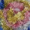 Fleurs décoratives 5M Feuille Tinsel Ruban Guirlande Pour La Décoration De Noël Arbre De Noël Emballage Ornements Année Décor Fournitures