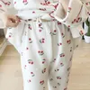 Pijamas femininos trajes sensuais femininos cosplay girl homewear pulôveres conjunto de alta qualidade yukata quimono roupas lingerie quente floral
