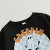 مجموعات الملابس Citgeeautumn Halloween Toddler Baby Boys ملابس طباعة قميص طويل الأكمام وملابس السراويل المرنة الخريف