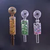 Bunte 12 cm gefrierbare Glycerinspule Glasölbrenner Rohre Shisha Shisha Rauchzubehör für Dab Rig Glasbong Wasserpfeife