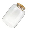 Bottiglie di stoccaggio 1150 Ml Biscottiera Contenitori per caramelle Contenitori per alimenti Portaspezie in vetro Coperchi Serbatoio Organizzatore per snack in borosilicato alto