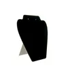 Cajas de joyería Negro Vevlet Collar Colgante Exhibición Pendientes Tablero de almacenamiento Soporte Organizador Titular Estuche Estante 230717