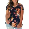 Women's Plus Size T-Shirt Large Summer Women's T-shirt Loose Retro Short Sleeve Printed Women's T-shirt Fat MM Plus Size Women's Clothing Large Top 230717