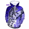 Heren Hoodies 2023 Mode Mannen/Vrouwen Koppels 3d Print Dromerige Tijger Casual Sweatshirt Hoodie