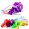 Party Favor Led Light Up Flash Blinking Whistle Mti Color Kids Toys Ball Props Favors Fest Supplies Pure 1 15lh BB Drop Delivery Dhlba