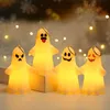 Halloween Light Up Ghost Decoration LED Night Light Holiday Party Kid Gift Keychain Pendant Battery Operated KDJK2307