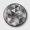 壁時計ファッショングレーセメント素材クリエイティブクロックモダンインダストリアルウィンドアートパーソナリティ