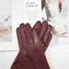 Fünf-Finger-Handschuhe Damen-Schaffellhandschuhe, modisches Vollnetz-Design, kühle, atmungsaktive Seidenfutter-Leder-Fahrhandschuhe 230717