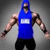 Mens Tank Tops Men Bodybuilding Cotton top Gyms Fitness Hooded Vest Sleeveless Shirt Summer Casual Fashion Workout Brand Clothing 230717