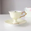 Fincan tabakları zarif modern İskandinav porselen fincan tabağı yaratıcılık çevre dostu yeniden kullanılabilir kahve el yapımı canecas iç dekor