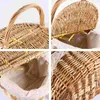 Dinnerware Sets Basket Storage Wicker Rattan Baskets Serving Fruit Picnic Woven Flower Easter Handle Tray Bread Large Snack Handles Kitchen