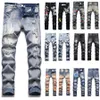 Designer Jeans Heren Skinny Jeans Desig 55 Kleuren Broek Lange Hippop Sticker Borduren Slanke Denim Rechte streetwear Skinny Broek groothandel 29-38