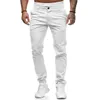 Homme Chino Pantalons Jogging Jambe Droite Géométrie Respirable Doux Longueur cheville Intérieur Style quotidien Style classique Mince Noir Blanche Taille médiale Forme micro