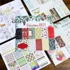 Gift Wrap 24 Sheets/Set Material Paper Stickers Kits Die Cut For Scrapbooking Planner Sticker Silicone Po Card Making