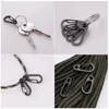 Keychains Lanyards 100pcs Lobster Clasp Buckle Keychain Mini Carabiners Outdoor Camping Hiking Buckle Alloy Spring Snap Hooks Clips Keychains Tool 230715
