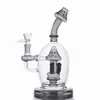 Wholesale Hookahs Glass Bong Recycler Water Bongs Mushroom Perc with Bowl Mini Glass Water Pipe Tobacco Smoking Pipes