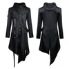 Men's Jackets Dashan Punk Hooded Jacket The Autumn Wind Clothing Of Zipper Coat Plus Size With Black Tuxed