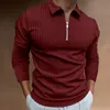 Men's Polos High End Cotton Designer Fashion Brand Polo Shirt Men Europe America Top Quality Casual Long Sleeve Tops Men Clothes 230717